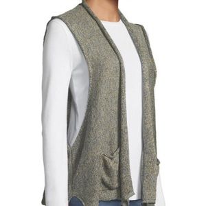 ✨SOLD✨Eskandar 100% Linen Rolled Front Vest
